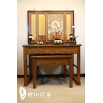 全店實木卡榫打造莊嚴佛堂   黃花梨神桌
