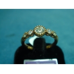 K玫瑰金鑽石戒指  主鑽0.38ct     {2624}