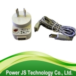 白色電源適配器saa澳洲電源插頭5v 2000mA USB充電器